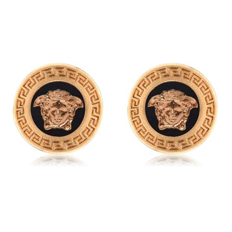 versace logo earrings